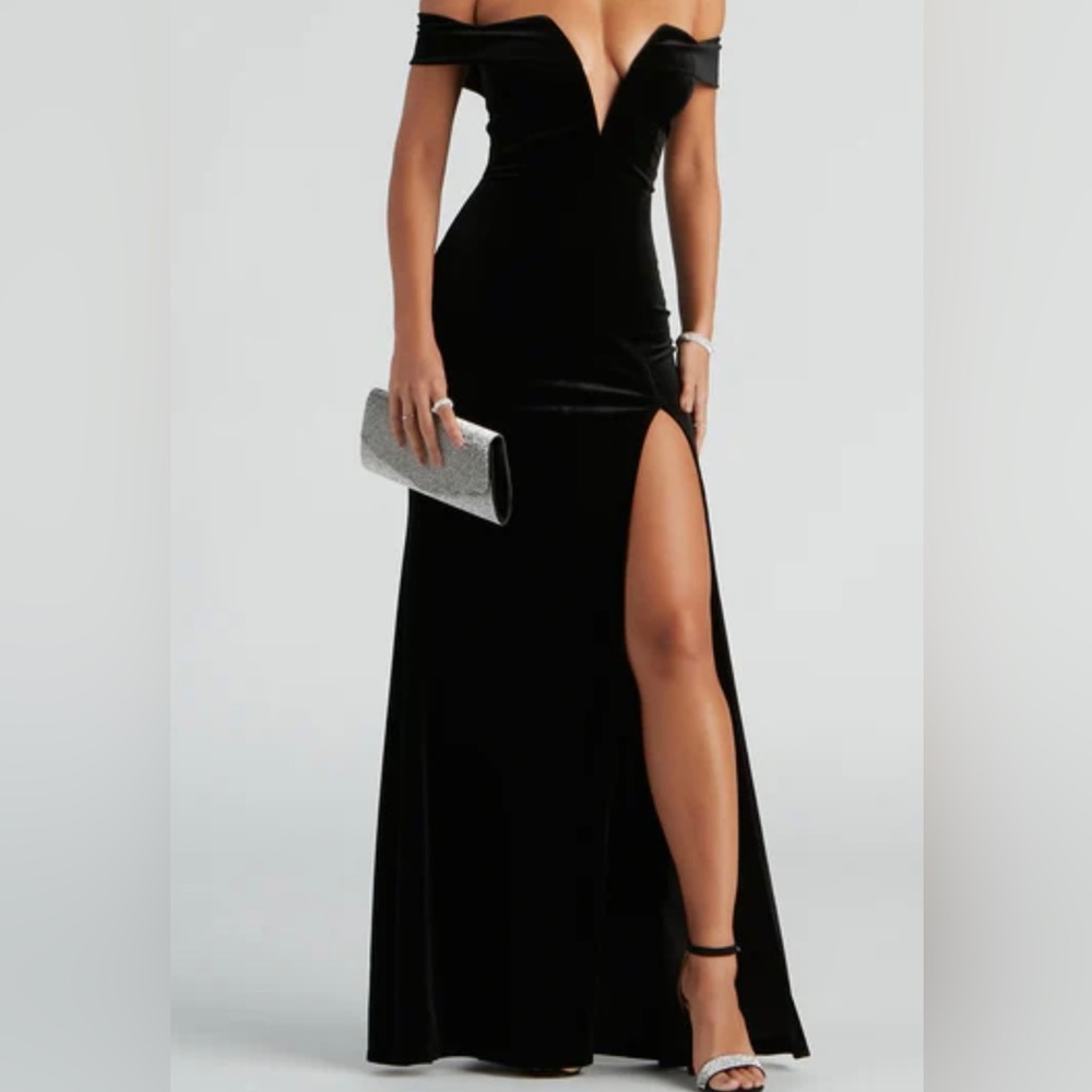 Formal long black dress
